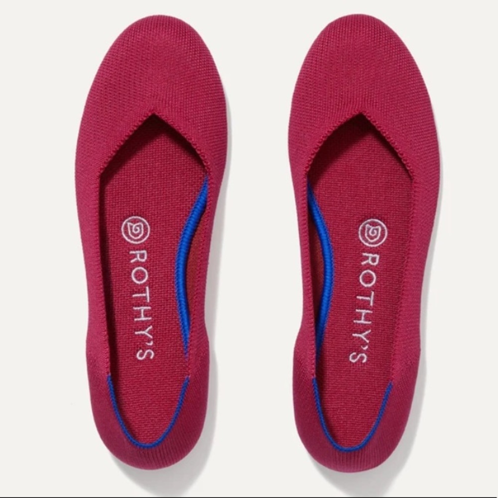 Rothy’s The Flat Scooter Red 8.5 EUC